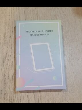 Rechargeable Lighted Makeup Mirror - Pastel White